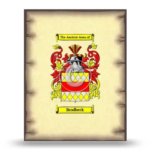 Brodbeck Coat of Arms Print