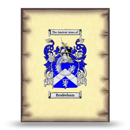 Brodeeham Coat of Arms Print