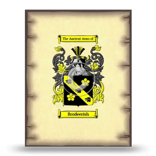 Brodeerish Coat of Arms Print