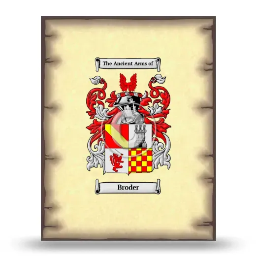 Broder Coat of Arms Print