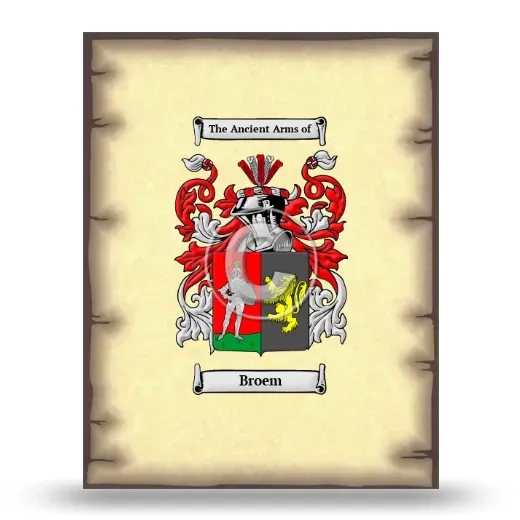 Broem Coat of Arms Print