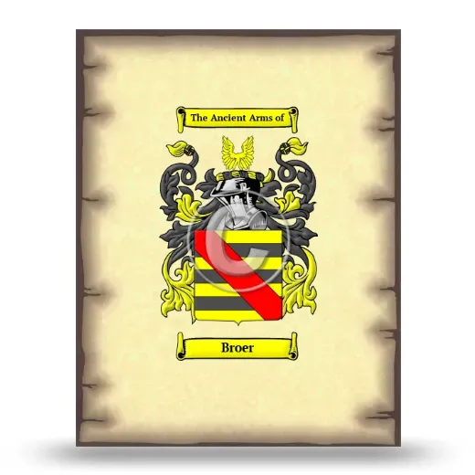 Broer Coat of Arms Print