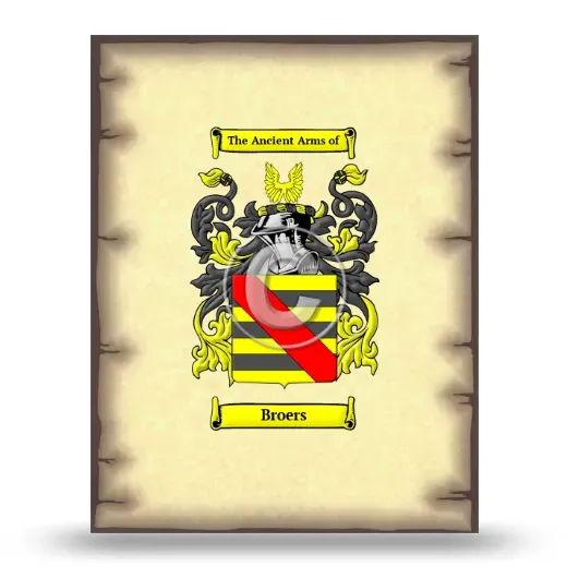 Broers Coat of Arms Print