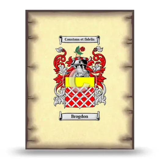 Brogdon Coat of Arms Print