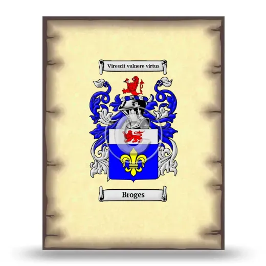 Broges Coat of Arms Print