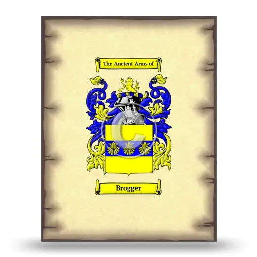 Brogger Coat of Arms Print