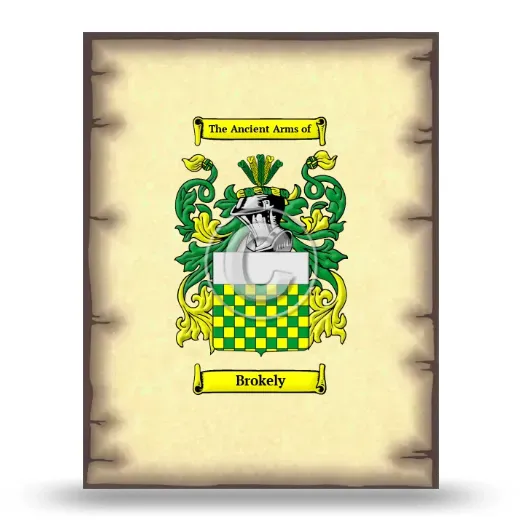 Brokely Coat of Arms Print