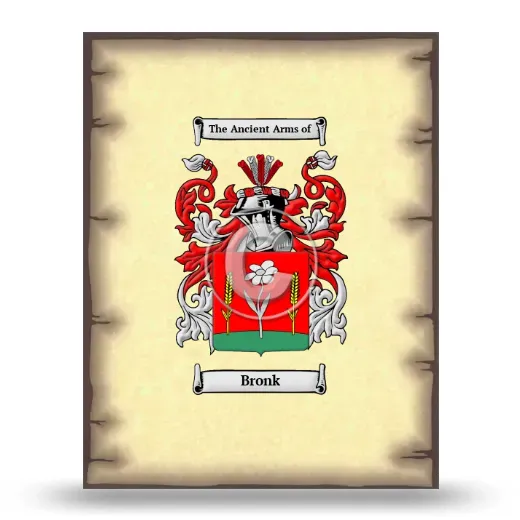 Bronk Coat of Arms Print