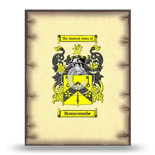 Bronscoombe Coat of Arms Print