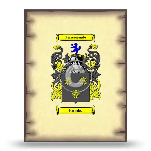 Brooks Coat of Arms Print