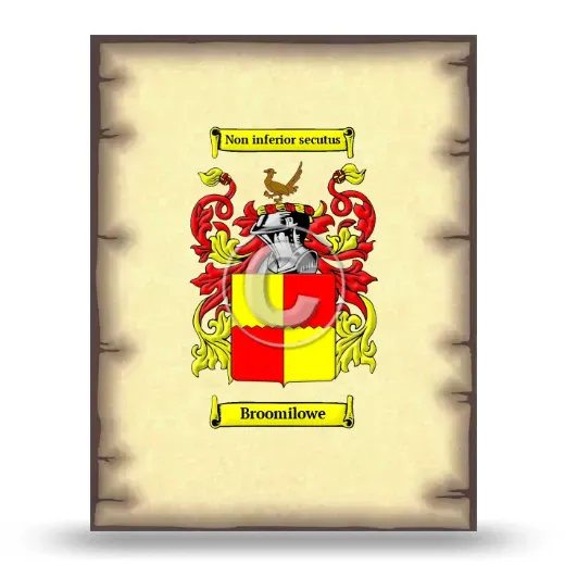Broomilowe Coat of Arms Print