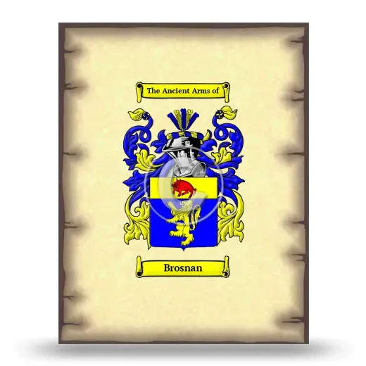 Brosnan Coat of Arms Print
