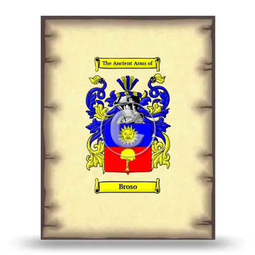 Broso Coat of Arms Print