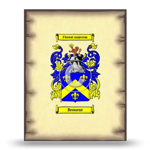 Brouent Coat of Arms Print