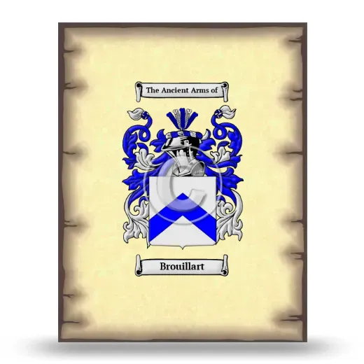 Brouillart Coat of Arms Print