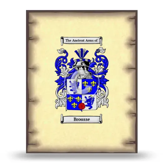 Brousse Coat of Arms Print