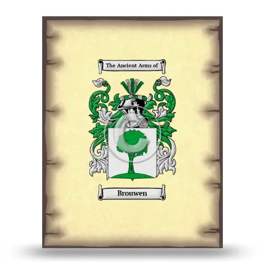 Brouwen Coat of Arms Print