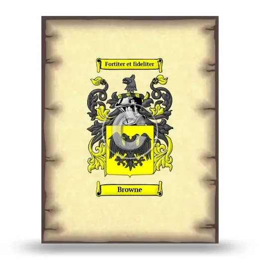 Browne Coat of Arms Print