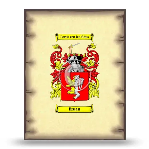 Bruan Coat of Arms Print