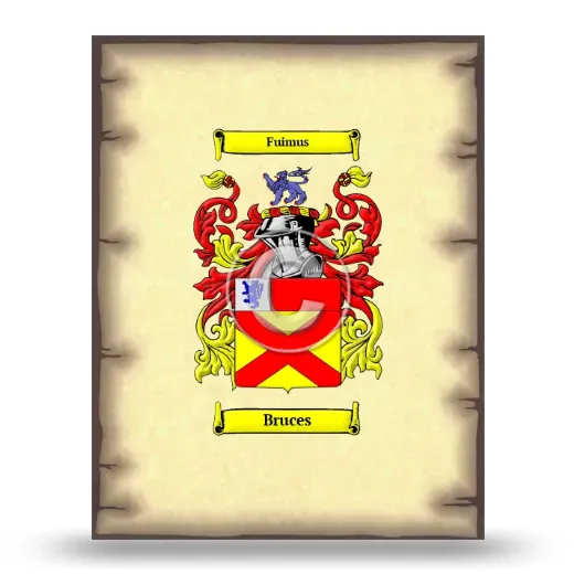 Bruces Coat of Arms Print