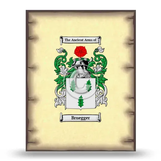 Bruegger Coat of Arms Print