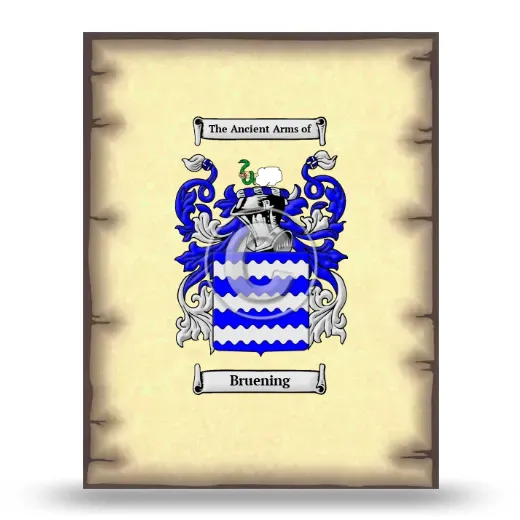 Bruening Coat of Arms Print