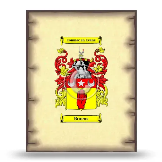 Bruens Coat of Arms Print