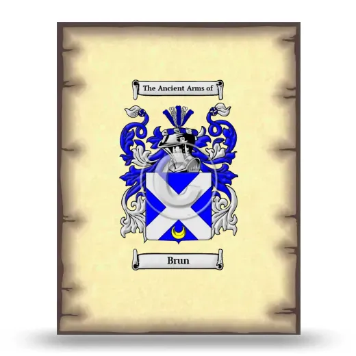 Brun Coat of Arms Print