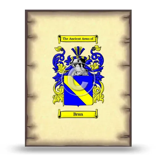Brun Coat of Arms Print