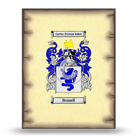 Brunell Coat of Arms Print
