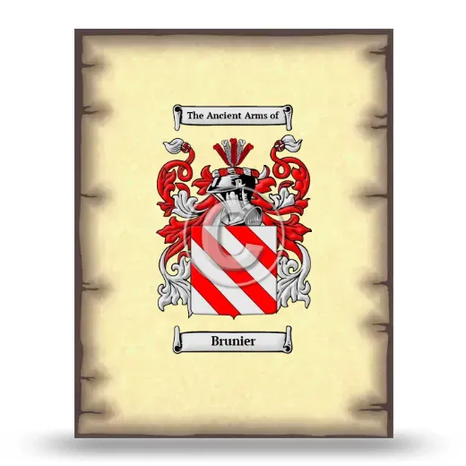 Brunier Coat of Arms Print