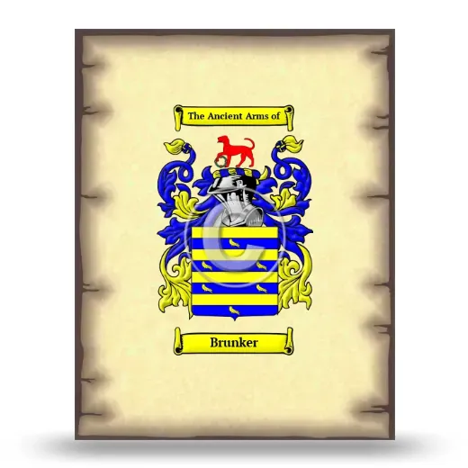 Brunker Coat of Arms Print