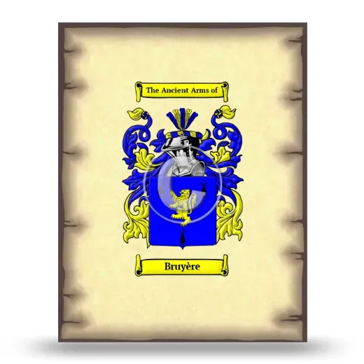 Bruyère Coat of Arms Print