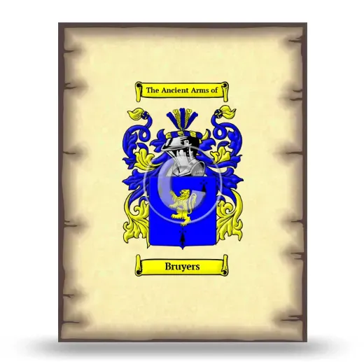 Bruyers Coat of Arms Print