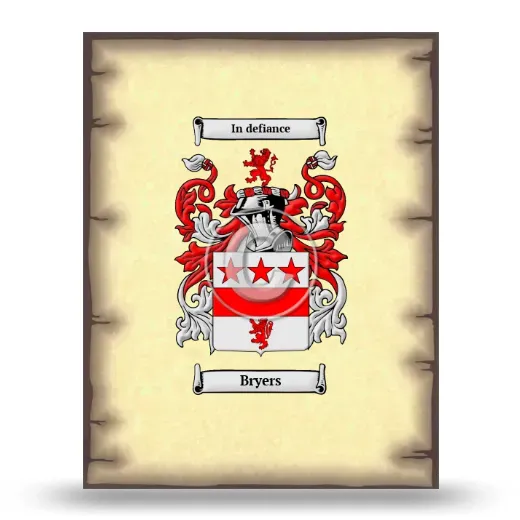 Bryers Coat of Arms Print