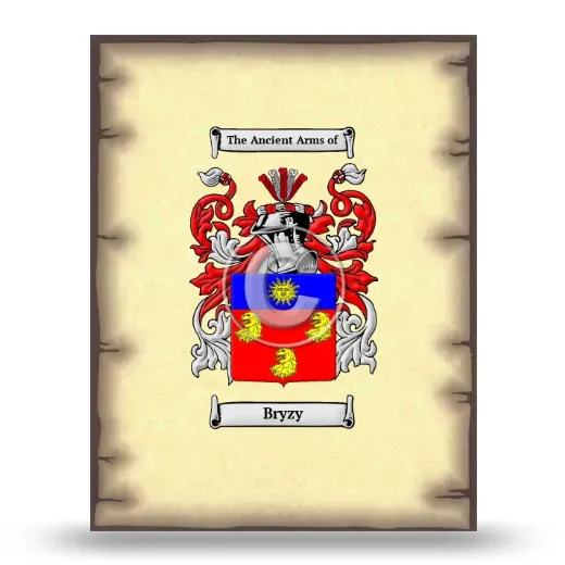 Bryzy Coat of Arms Print