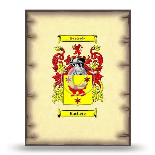 Buchere Coat of Arms Print