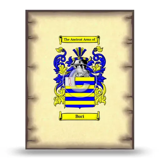 Buci Coat of Arms Print