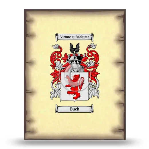 Buck Coat of Arms Print