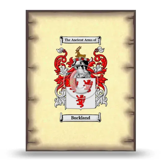 Buckland Coat of Arms Print
