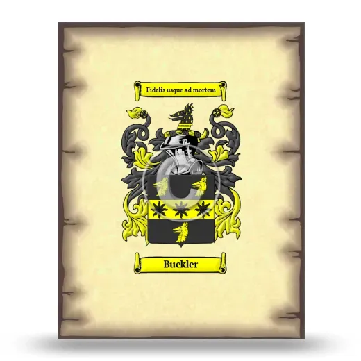 Buckler Coat of Arms Print