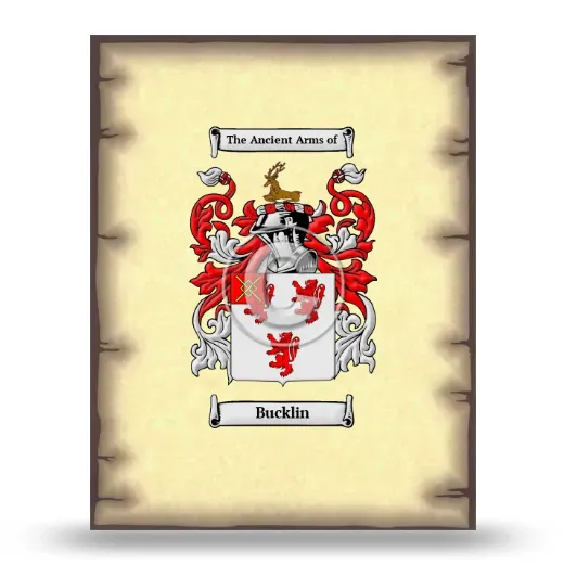 Bucklin Coat of Arms Print