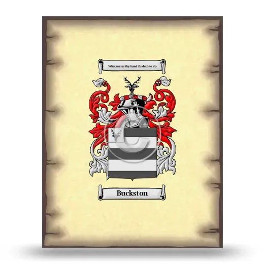 Buckston Coat of Arms Print