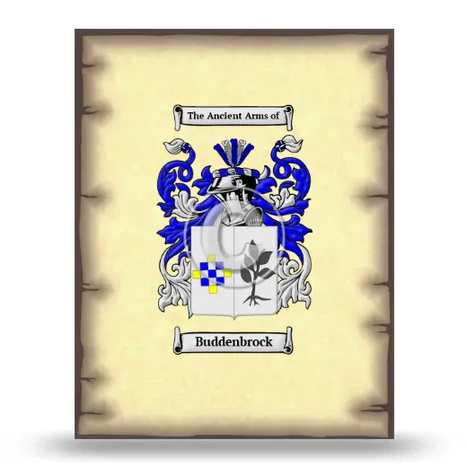 Buddenbrock Coat of Arms Print