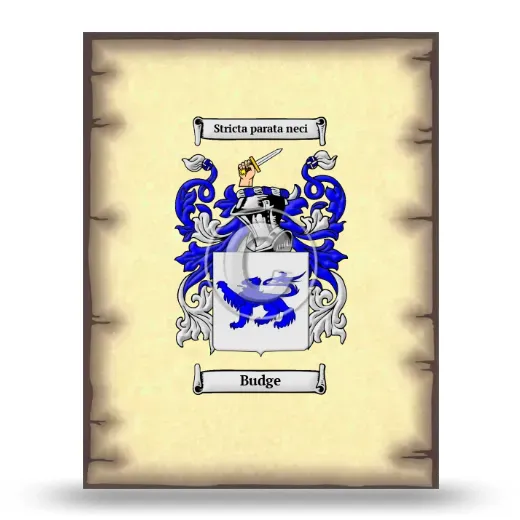 Budge Coat of Arms Print