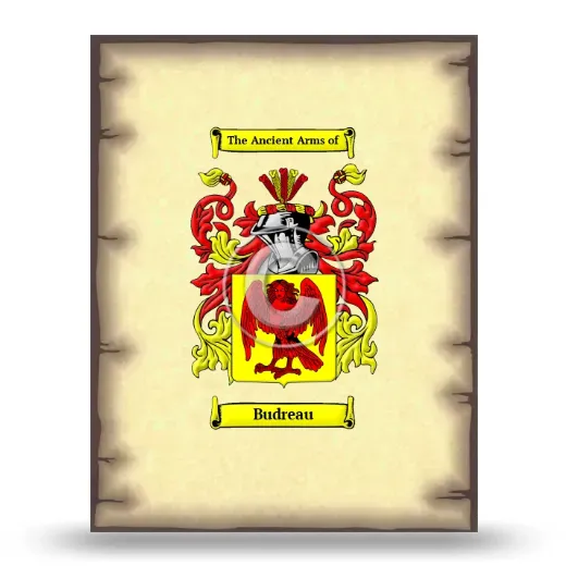 Budreau Coat of Arms Print