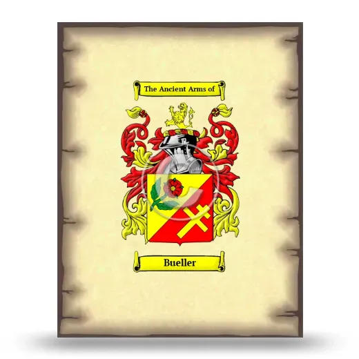 Bueller Coat of Arms Print