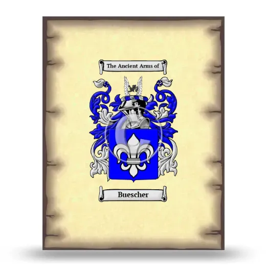 Buescher Coat of Arms Print