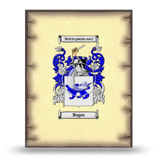 Buges Coat of Arms Print