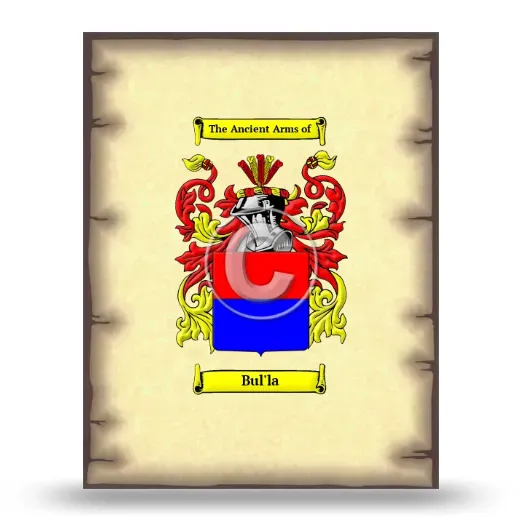 Bul'la Coat of Arms Print